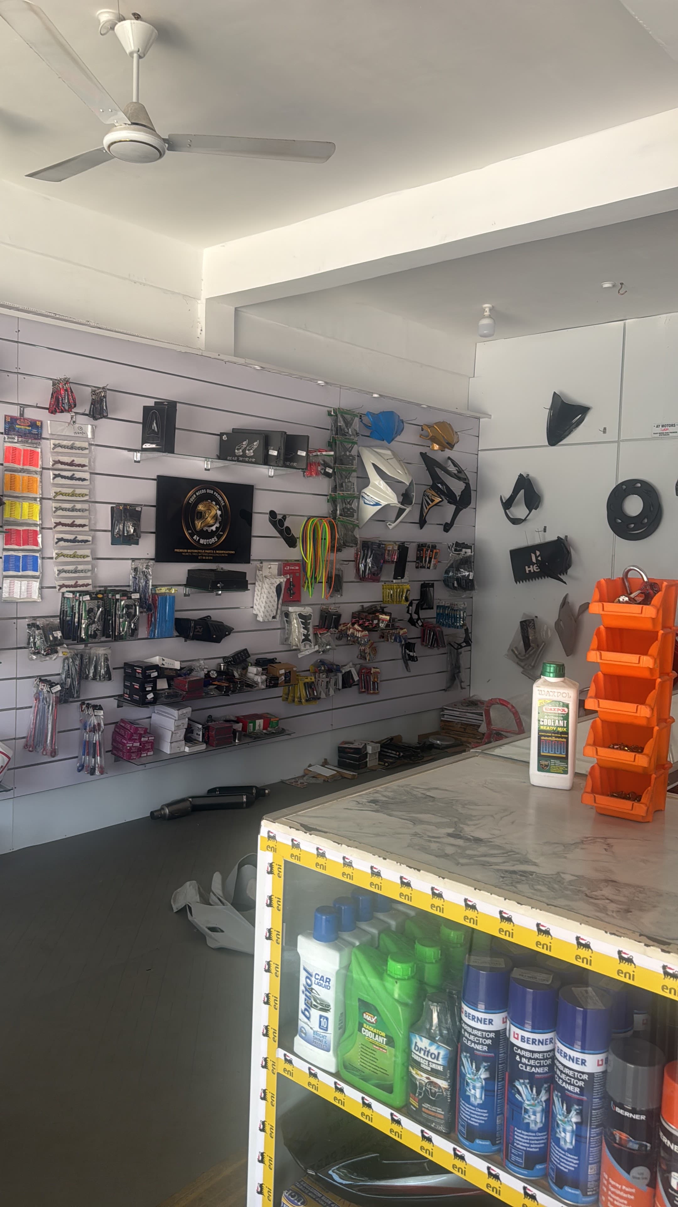 Parts & Accessories Wall Display